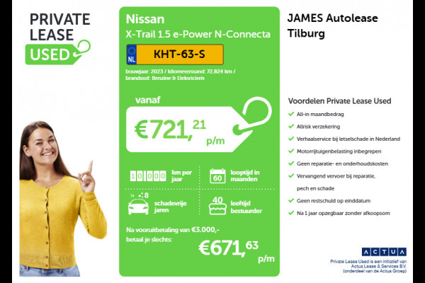Nissan X-Trail 1.5 e-Power N-Connecta PANORAMADAK | 360° CAMERA | AD-CRUISE | CARPLAY & NAVI