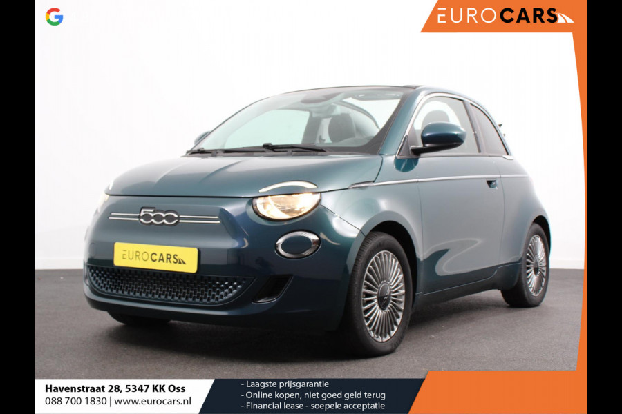 Fiat 500E Berline 42 kWh Automaat Climate control Cruise control Achteruitrijcamera Led Navigatie Apple Carplay/ Android Auto Lichtmetalen velgen Stoelverwarming