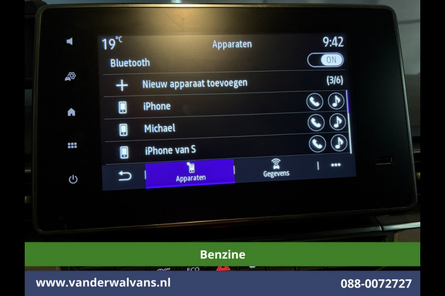Nissan Townstar 1.3 TCe 131pk Benzine L1H1 Euro6 Airco | Camera | LED | Apple Carplay | Cruisecontrol Parkeersensoren, 1500kg trekvermogen