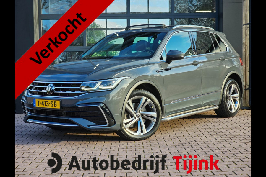 Volkswagen Tiguan 2.0 TSI 190PK 4MOTION DSG R-Line | Pano | Trekhaak | HUD | Stuur- & stoelverwarming | Virtual | App-connect | LMV 19" |