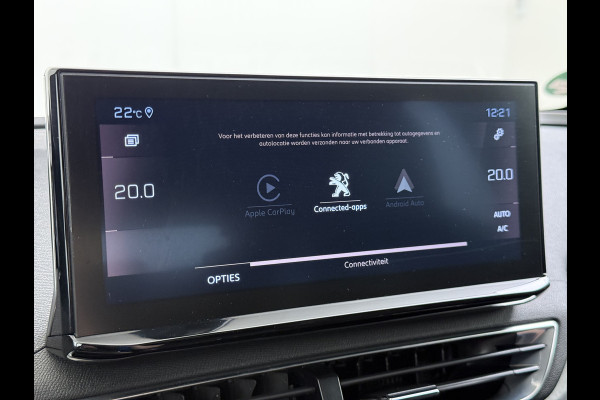 Peugeot 3008 131PK Automaat GT Adap.Cruise Stoelverwarming Elek.Achterklep 3D-Navi 360°Camera Apple Carplay Android Auto Ecc Pdc Privacy Glas Lmv Led Connected-Apps Bluetooth Lane Assist Led Dodehoeksensor Voorzien van All-Season banden