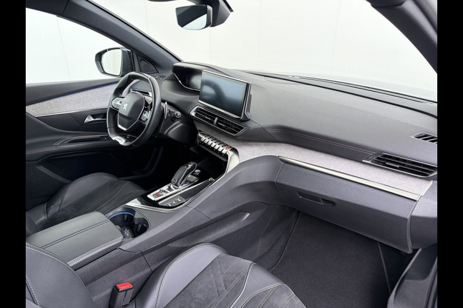 Peugeot 3008 131PK Automaat GT Adap.Cruise Stoelverwarming Elek.Achterklep 3D-Navi 360°Camera Apple Carplay Android Auto Ecc Pdc Privacy Glas Lmv Led Connected-Apps Bluetooth Lane Assist Led Dodehoeksensor Voorzien van All-Season banden