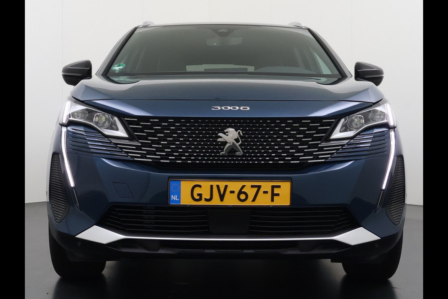 Peugeot 3008 131PK Automaat GT Adap.Cruise Stoelverwarming Elek.Achterklep 3D-Navi 360°Camera Apple Carplay Android Auto Ecc Pdc Privacy Glas Lmv Led Connected-Apps Bluetooth Lane Assist Led Dodehoeksensor Voorzien van All-Season banden