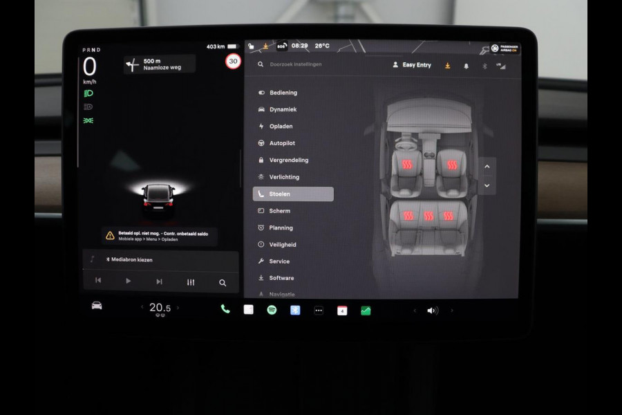 Tesla Model 3 Long Range AWD 75 kWh | SOH 88,8% | Panoramadak | Leder | Memory | Stuur/stoel verwarming | Achterbank verwarming | Adaptive cruise | Climate control