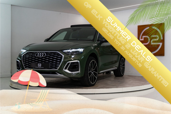 Audi Q5 Sportback 55 TFSI e S Line 367PK | District Green | Pano | Virtual | 21'' | SQ5 Sierstukken | 12 MND Garantie