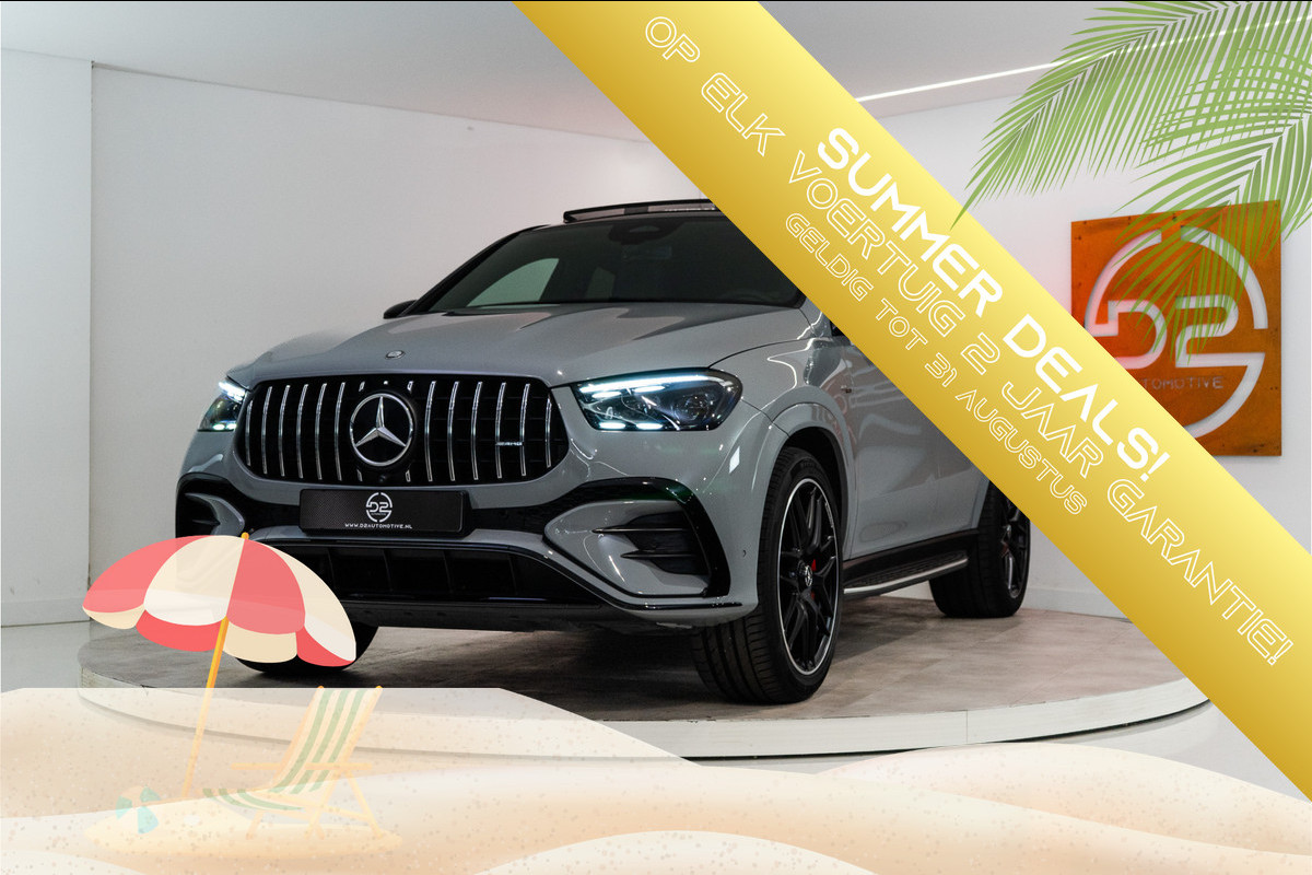 Mercedes-Benz GLE Coupé AMG 53 Hybrid 4MATIC+ Premium + 544PK | Alpine Grey | Pano | Sfeer | Burmester | BOMVOL! Fabrieksgarantie
