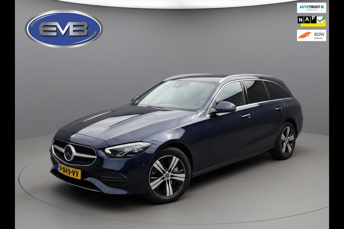 Mercedes-Benz C-Klasse Estate 300 e Luxury Line, vol leder, elect bedienbare trekhaak, sfeerverl. 1 e eigenaar, NL auto met nap