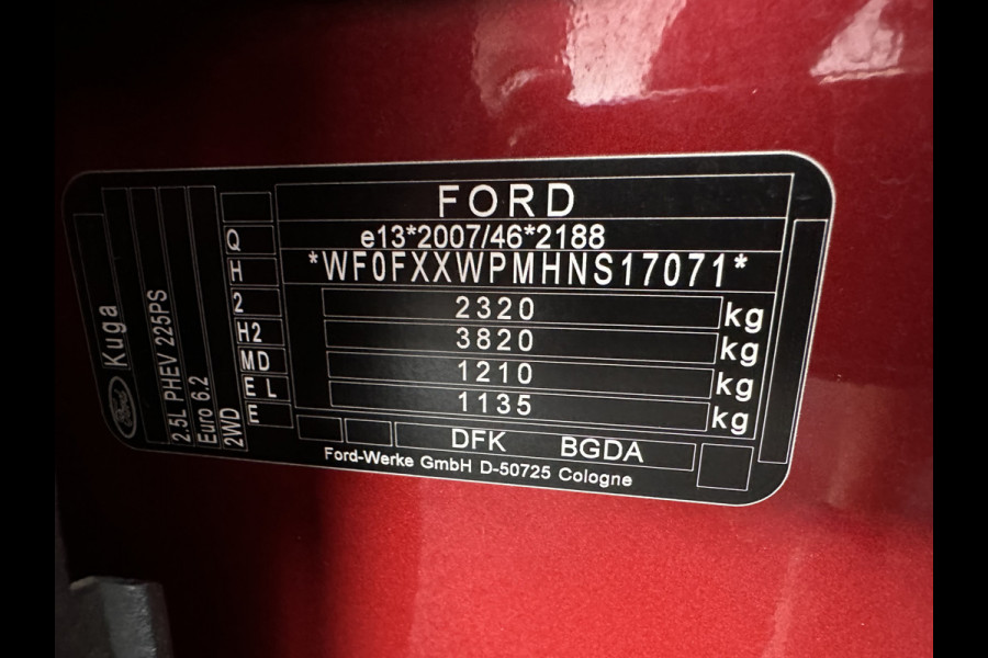 Ford Kuga 2.5 PHEV Titanium (Plug-in) (INCL-BTW) *DIGI-COCKPIT | ADAPTIVE-CRUISE | BLINDSPOT | PARK-PILOT | CAMERA | NAVI-FULLMAP | HEATED-COMFORTSEATS | ECC | CARPLAY | PDC | DAB | LANE-ASSIST | TOWBAR | 18''ALU*