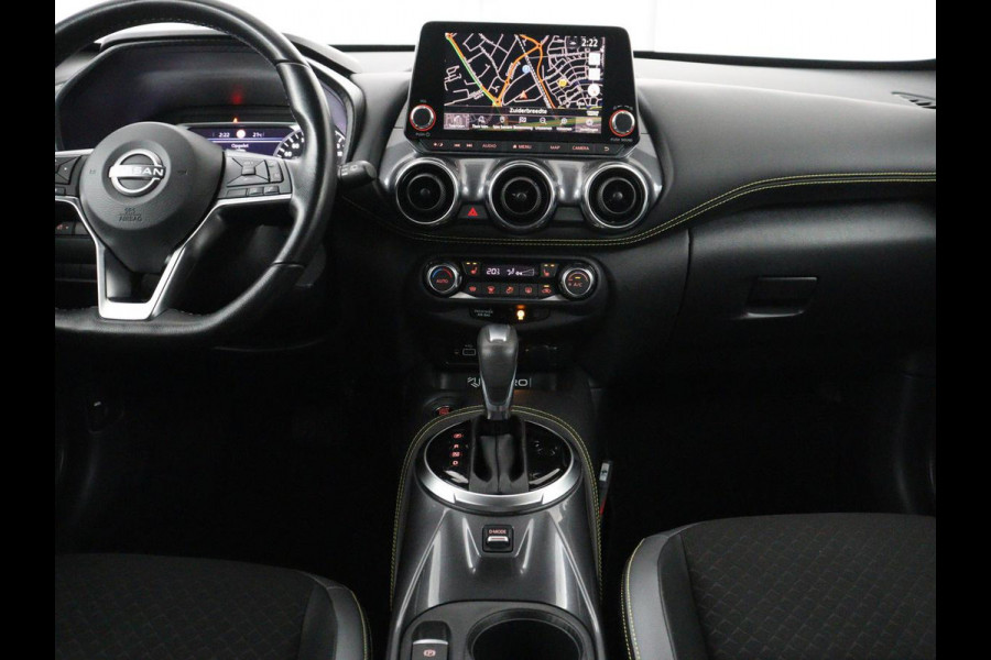 Nissan Juke 1.0 DIG-T Kiiro | Half leder | Stoelverwarming | Cruise control | Lane assist | Navigatie | Carplay | Camera | Park assist | Trekhaak