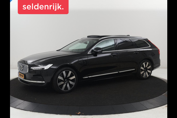 Volvo V90 2.0 T8 Plug-in hybrid AWD Plus Bright | SOH 97,1 | Panoramadak | Leder | Memory | Harman/Kardon | Stuur/stoel verwarming | Achterbank verwarming | Carplay | Cruise control | 360 Camera | Park assist | Trekhaak