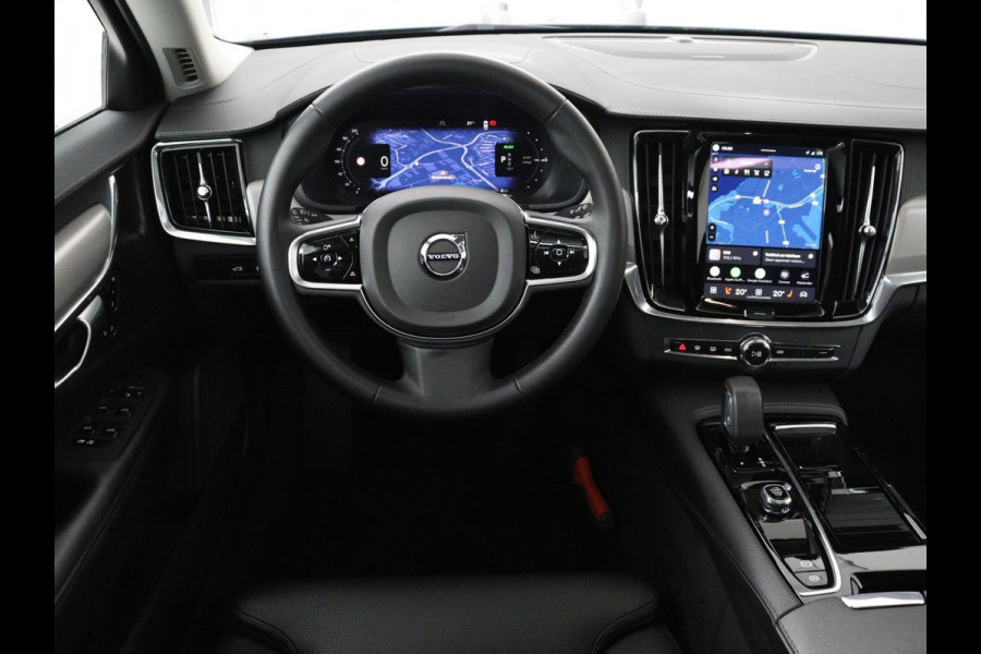 Volvo V90 2.0 T8 Plug-in hybrid AWD Plus Bright | SOH 97,1 | Panoramadak | Leder | Memory | Harman/Kardon | Stuur/stoel verwarming | Achterbank verwarming | Carplay | Cruise control | 360 Camera | Park assist | Trekhaak