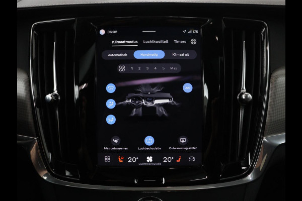 Volvo V90 2.0 T8 Plug-in hybrid AWD Plus Bright | SOH 97,1 | Panoramadak | Leder | Memory | Harman/Kardon | Stuur/stoel verwarming | Achterbank verwarming | Carplay | Cruise control | 360 Camera | Park assist | Trekhaak