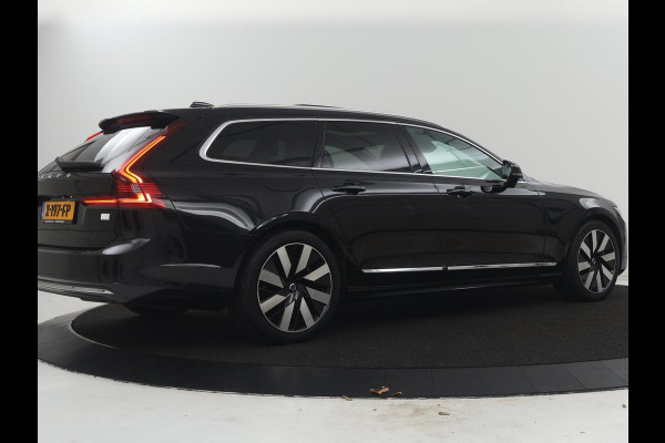 Volvo V90 2.0 T8 Plug-in hybrid AWD Plus Bright | SOH 97,1 | Panoramadak | Leder | Memory | Harman/Kardon | Stuur/stoel verwarming | Achterbank verwarming | Carplay | Cruise control | 360 Camera | Park assist | Trekhaak