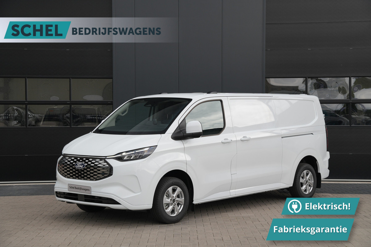 Ford E-Transit Custom 320 L2H1 Limited 71 kWh 218pk - 2x Schuifdeur - Trekhaak - Pro Power - Camera - Carplay - Rijklaar