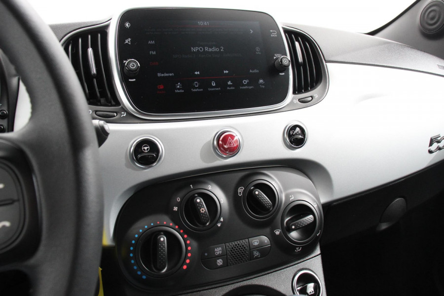 Fiat 500 1.0 Hybrid Sport Navigatie Half Lederen Bekleding Airco Dab Cruise Control Lichtmetalen Velgen Sportstoelen