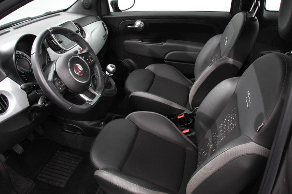 Fiat 500 1.0 Hybrid Sport Navigatie Half Lederen Bekleding Airco Dab Cruise Control Lichtmetalen Velgen Sportstoelen