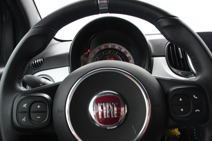 Fiat 500 1.0 Hybrid Sport Navigatie Half Lederen Bekleding Airco Dab Cruise Control Lichtmetalen Velgen Sportstoelen