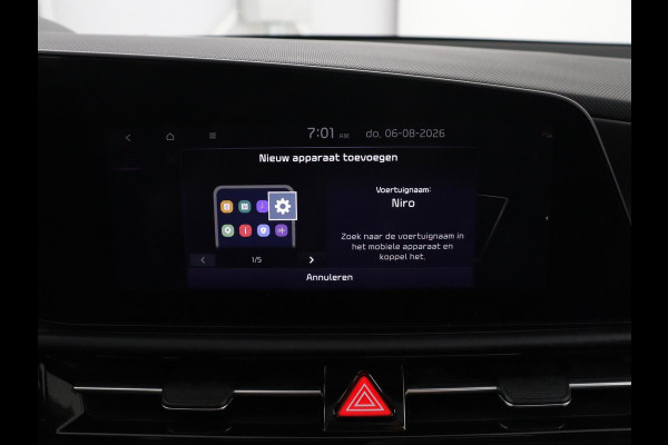 Kia Niro 1.6 GDi Hybrid DynamicPlusLine | Panoramadak | Leder | Stuur/stoelverwarming | Head-up | Adaptive cruise | Lane assist | Carplay | Camera | Park assist | Climate control | Trekhaak