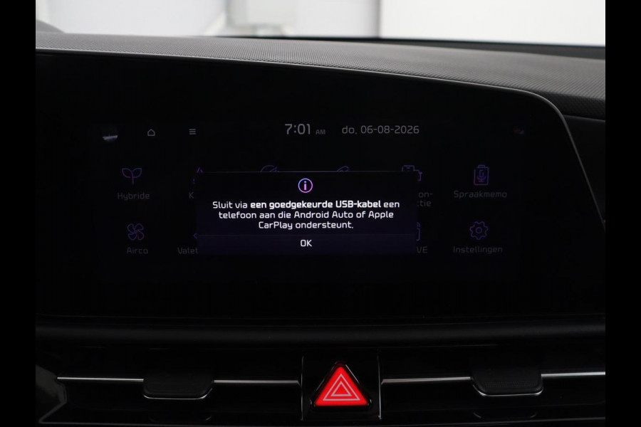 Kia Niro 1.6 GDi Hybrid DynamicPlusLine | Panoramadak | Leder | Stuur/stoelverwarming | Head-up | Adaptive cruise | Lane assist | Carplay | Camera | Park assist | Climate control | Trekhaak