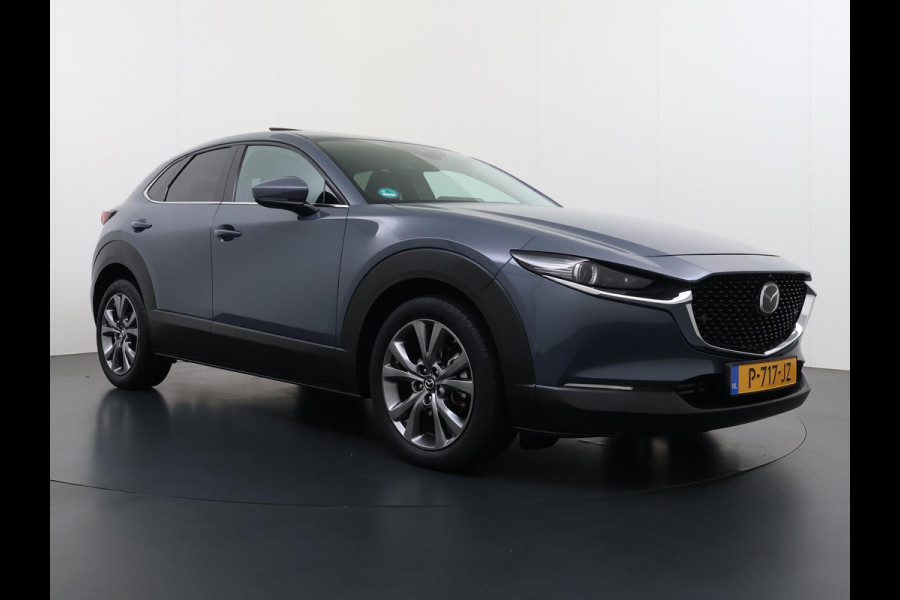 Mazda CX-30 2.0 e-SkyActiv-X M Hybrid Luxury | SCHUIF-/KANTELDAK | 360° CAMERA | LEDEREN BEKLEDING | BOSE AUDIO | AFNEEMBARE TREKHAAK | ELEKTRISCHE ACHTERKLEP | ELEKTRISCHE STOELEN | HEAD-UP DISPLAY | VOLLEDIGE UITRUSTING | ALL-IN PRIJS | RIJKLAAR GELEVERD MET 12 MAANDEN BOVAG GARANTIE