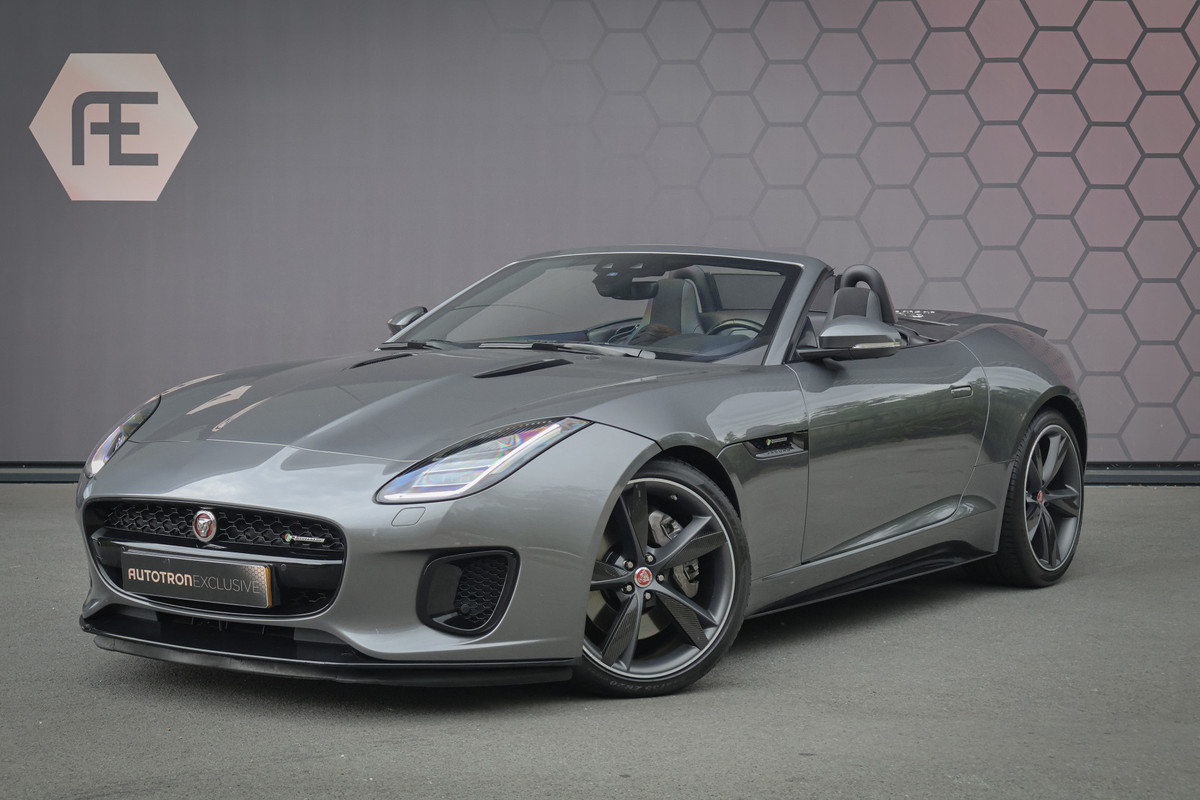 Jaguar F-Type P300 R-Dynamic | 20" CARBON INLEG VELGEN | LED KOPLAMPEN | SPORTUITLAAT | MERIDIDAN AUDIO | COLD CLIMATE PACK INCL. STUURVERWARMING EN VOORRUITVERWARMING INCL WARMTEWEREND GLAS