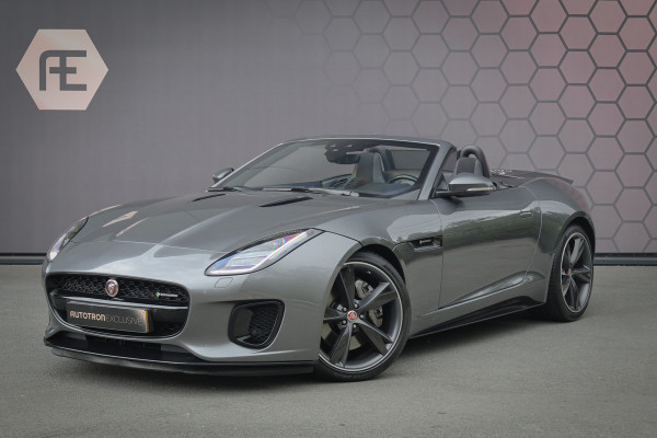Jaguar F-Type P300 R-Dynamic | 20" CARBON INLEG VELGEN | LED KOPLAMPEN | SPORTUITLAAT | MERIDIDAN AUDIO | COLD CLIMATE PACK INCL. STUURVERWARMING EN VOORRUITVERWARMING INCL WARMTEWEREND GLAS
