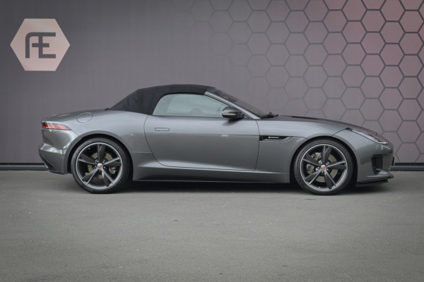 Jaguar F-Type P300 R-Dynamic | 20" CARBON INLEG VELGEN | LED KOPLAMPEN | SPORTUITLAAT | MERIDIDAN AUDIO | COLD CLIMATE PACK INCL. STUURVERWARMING EN VOORRUITVERWARMING INCL WARMTEWEREND GLAS