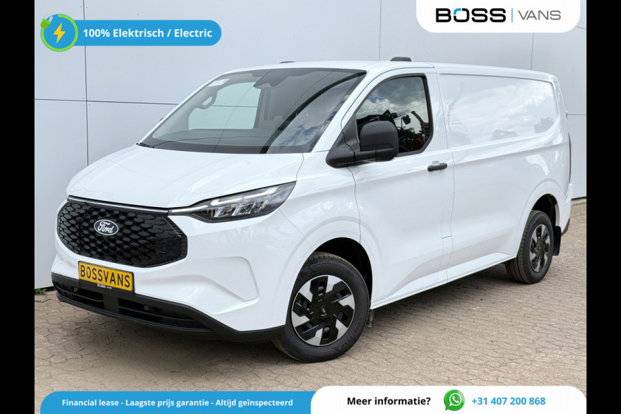Ford E-Transit Custom 71kWh 140PK Elektrisch 344km WLTP 2300kg Trekvermogen BEV Snelladen Stoel + Stuur verwarming LED Cruise Control Camera Carplay Parkeersensoren v+a
