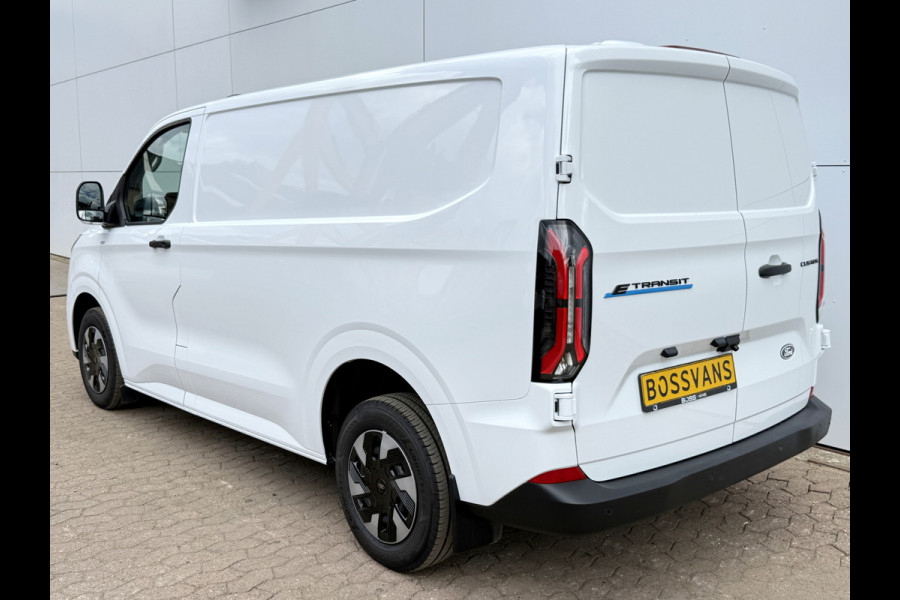 Ford E-Transit Custom 71kWh 140PK Elektrisch 344km WLTP 2300kg Trekvermogen BEV Snelladen Stoel + Stuur verwarming LED Cruise Control Camera Carplay Parkeersensoren v+a