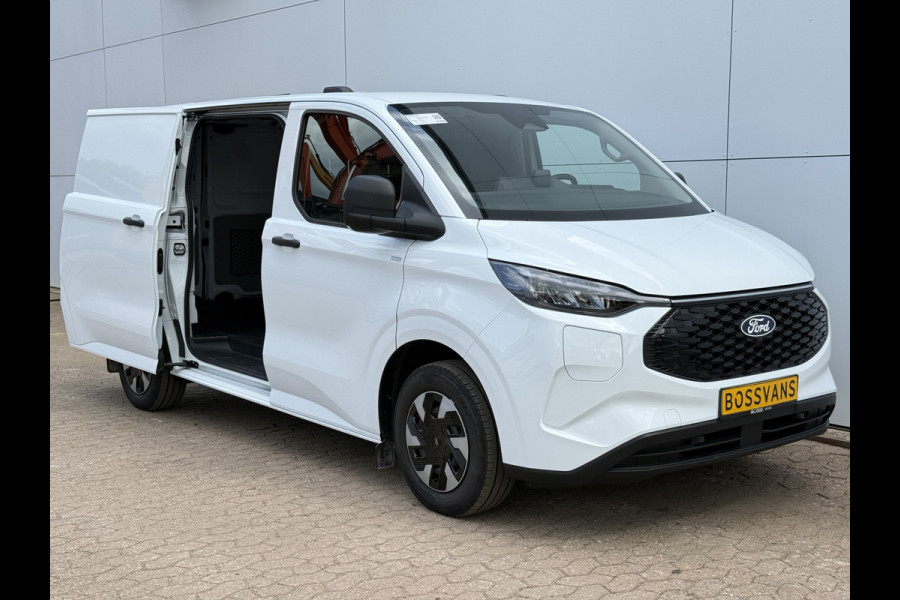 Ford E-Transit Custom 71kWh 140PK Elektrisch 344km WLTP 2300kg Trekvermogen BEV Snelladen Stoel + Stuur verwarming LED Cruise Control Camera Carplay Parkeersensoren v+a
