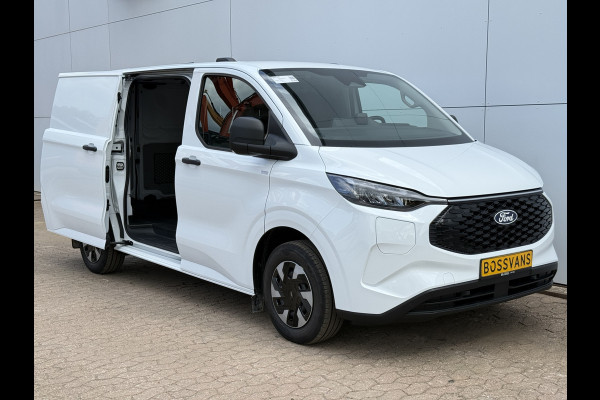 Ford E-Transit Custom 71kWh 140PK Elektrisch 344km WLTP 2300kg Trekvermogen BEV Snelladen Stoel + Stuur verwarming LED Cruise Control Camera Carplay Parkeersensoren v+a