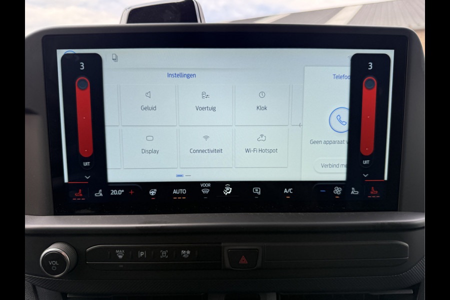 Ford E-Transit Custom 71kWh 140PK Elektrisch 344km WLTP 2300kg Trekvermogen BEV Snelladen Stoel + Stuur verwarming LED Cruise Control Camera Carplay Parkeersensoren v+a