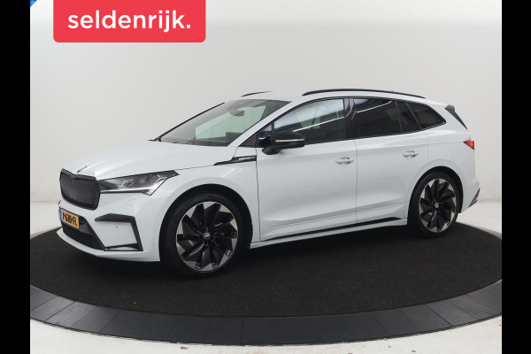 Škoda Enyaq iV 80 Sportline | SOH 88% | Leder/alcantara | Stuur/stoel verwarming | Adaptive cruise | Carplay | Sfeerverlichting | Camera | Park assist | Trekhaak