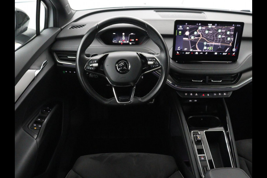 Škoda Enyaq iV 80 Sportline | SOH 88% | Leder/alcantara | Stuur/stoel verwarming | Adaptive cruise | Carplay | Sfeerverlichting | Camera | Park assist | Trekhaak