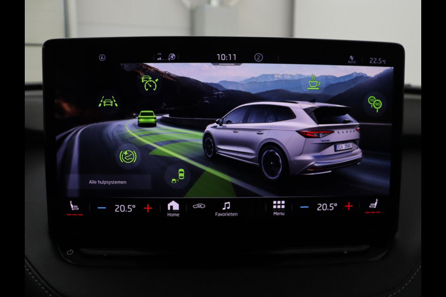 Škoda Enyaq iV 80 Sportline | SOH 88% | Leder/alcantara | Stuur/stoel verwarming | Adaptive cruise | Carplay | Sfeerverlichting | Camera | Park assist | Trekhaak