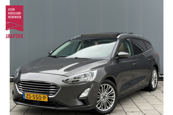 Ford FOCUS Wagon BWJ 2019 | 1.0T 126PK Titanium Bus AUTOMAAT | TREKHAAK | PANO DAK | LEER | LED | NAVI | CLIMA | STOEL&STUUR VERW | PDC | DONKER GLASS |