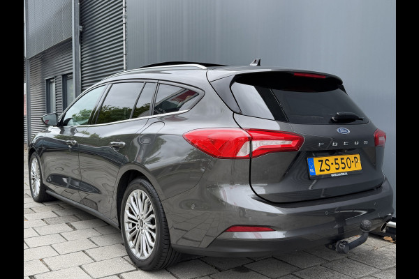 Ford FOCUS Wagon BWJ 2019 | 1.0T 126PK Titanium Bus AUTOMAAT | TREKHAAK | PANO DAK | LEER | LED | NAVI | CLIMA | STOEL&STUUR VERW | PDC | DONKER GLASS |