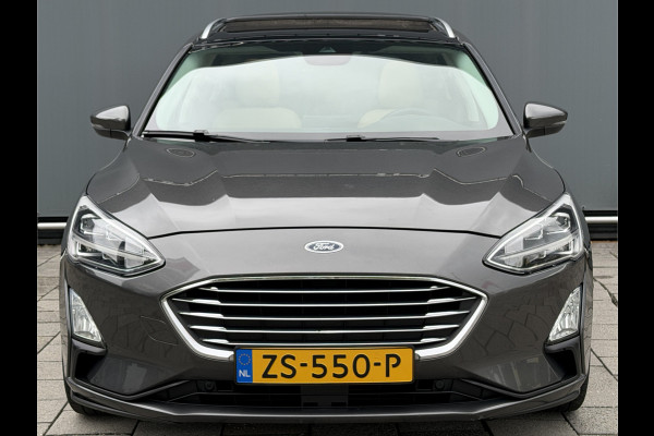 Ford FOCUS Wagon BWJ 2019 | 1.0T 126PK Titanium Bus AUTOMAAT | TREKHAAK | PANO DAK | LEER | LED | NAVI | CLIMA | STOEL&STUUR VERW | PDC | DONKER GLASS |