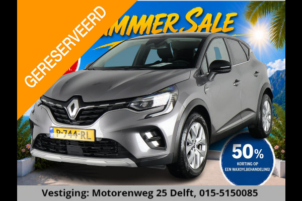 Renault Captur 1.3 TCe 140 PK INTENS 1e EIG GARANTIE 5-2032! NAVIGATIE . PARKEERSENSOREN VOOR & ACHTER .