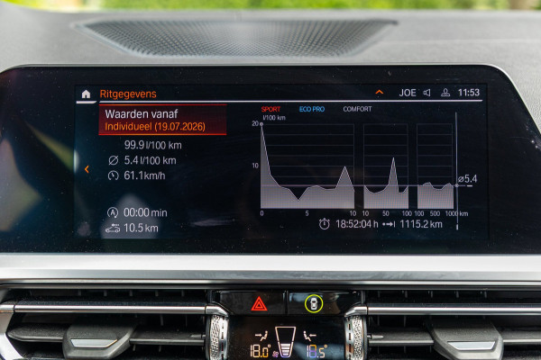BMW 3-serie 318d 190 PK High Executive Edition Dravitgrau metallic I Leder I Led I HiFi I Head Up I Sportstoelen I NL Auto I NAP