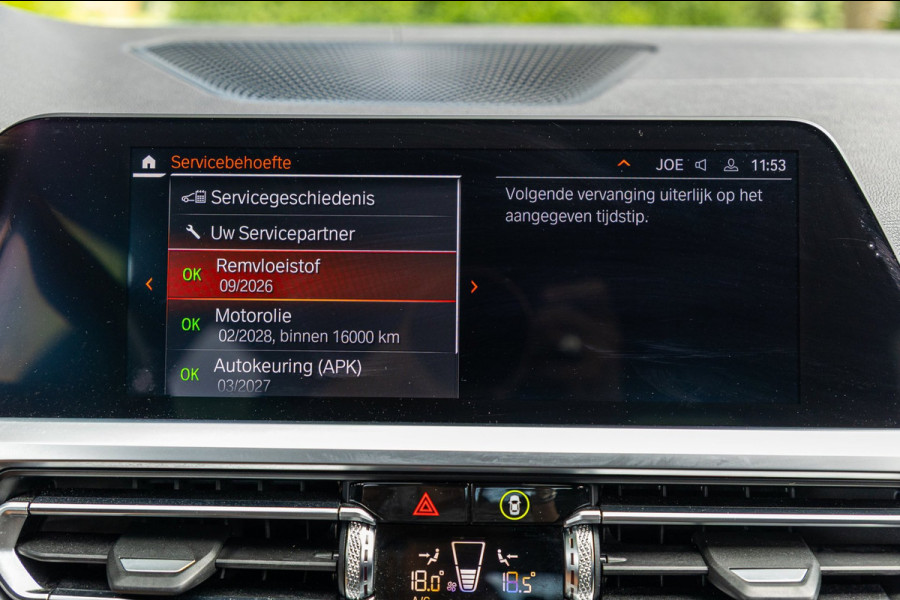 BMW 3-serie 318d 190 PK High Executive Edition Dravitgrau metallic I Leder I Led I HiFi I Head Up I Sportstoelen I NL Auto I NAP