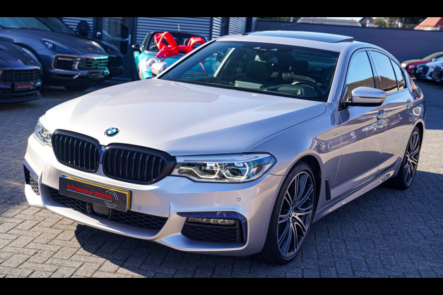 BMW 5 Serie 520i High Executive Edition | Schuifdak | Adaptieve Cruise | Camera | Nappa Leder | Origineel NL | Dealer onderhouden