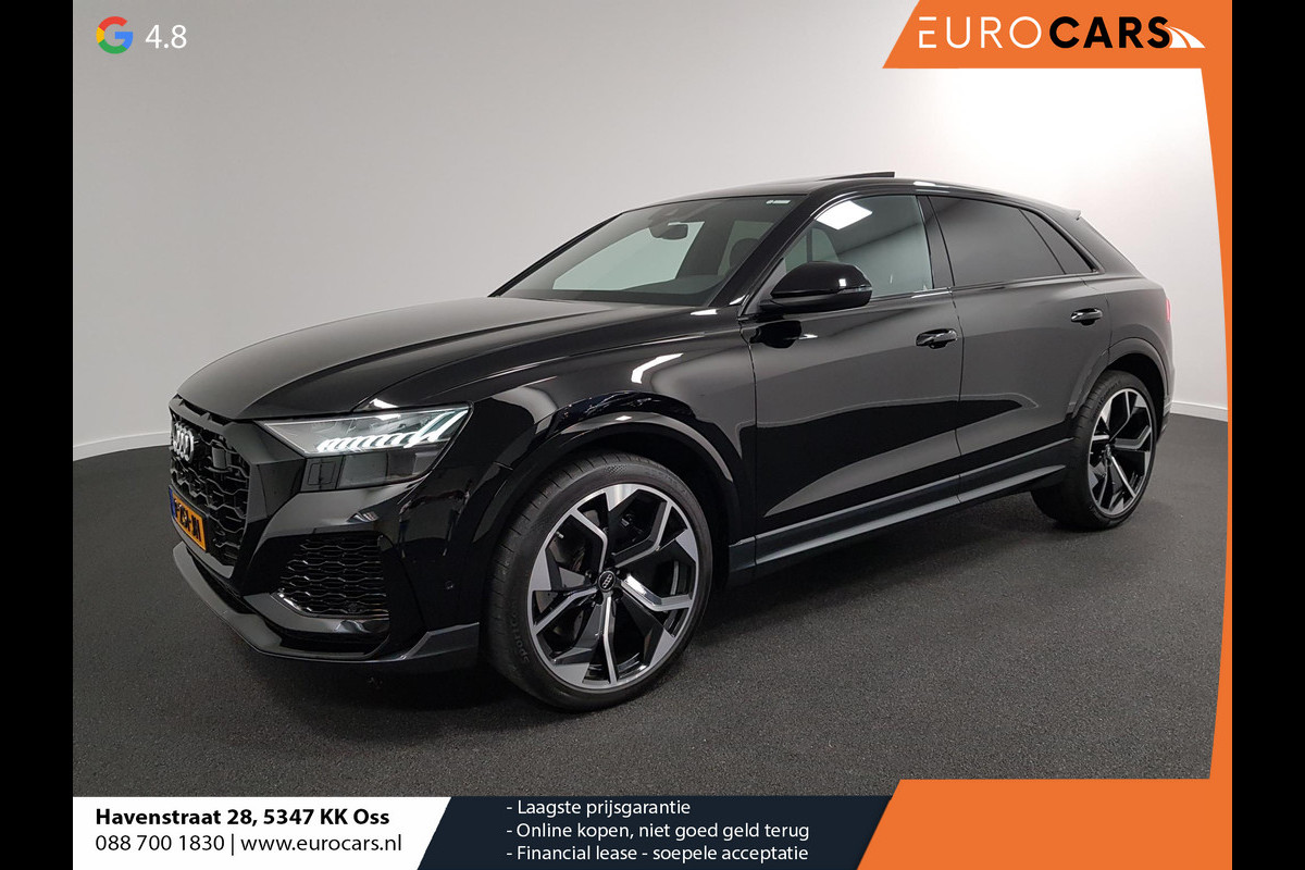 Audi Q8 4.0 TFSI RS Q8 Quattro 600pk! Panorama dak Navigatie Electrische achterklep Led Camera Climate Control Parkeer sensoren voor en achter Lichtmetalen Velgen