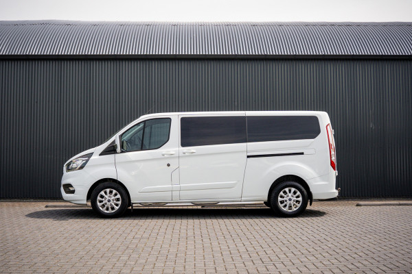 Ford Transit Custom 2.0 EcoBlue L2H1 | 170 PK | Automaat | DC 5-Zits | LED | Camera | Carplay | Cruise | PDC | Trekhaak