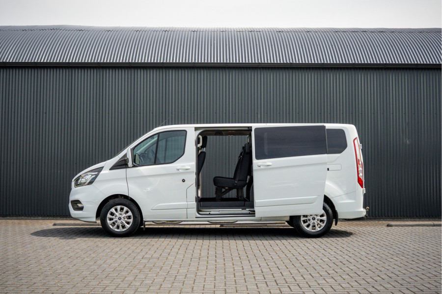 Ford Transit Custom 2.0 EcoBlue L2H1 | 170 PK | Automaat | DC 5-Zits | LED | Camera | Carplay | Cruise | PDC | Trekhaak