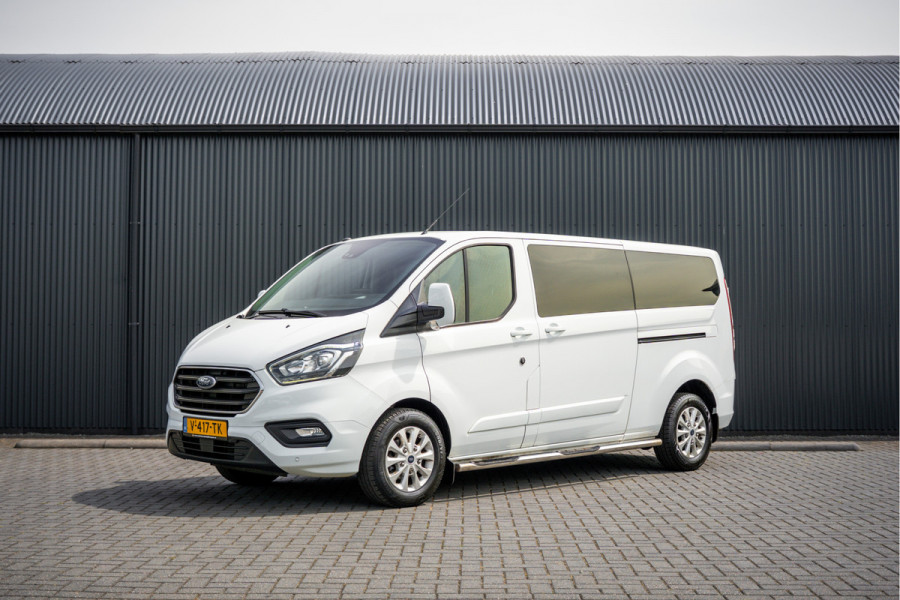 Ford Transit Custom 2.0 EcoBlue L2H1 | 170 PK | Automaat | DC 5-Zits | LED | Camera | Carplay | Cruise | PDC | Trekhaak