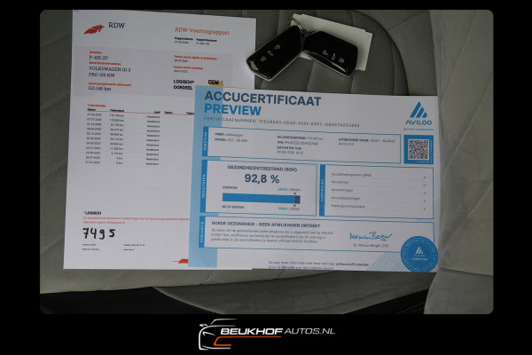 Volkswagen ID.3 58 kWh Adapt Cruise Camera Cruise Soh 92.8%
