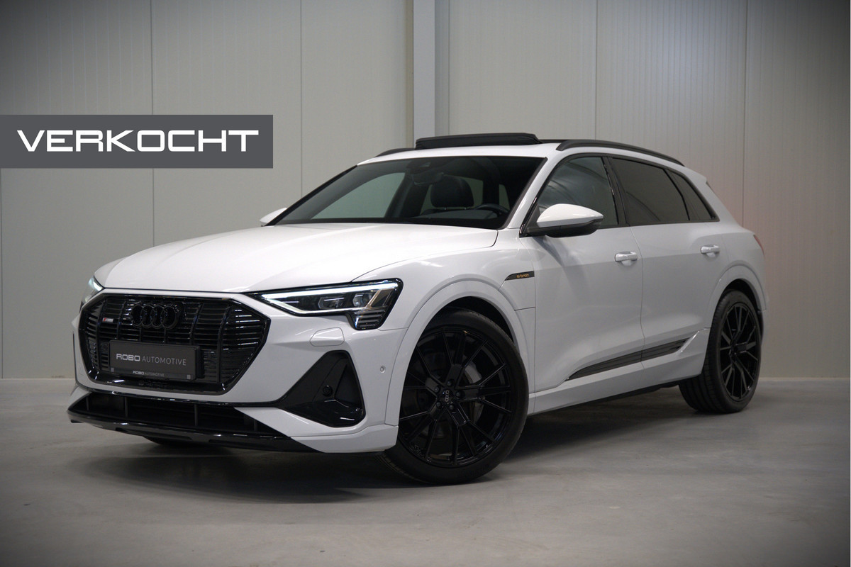 Audi e-tron e-tron 50 quattro Launch edition Black 71 kWh | Black Edition | Panoramadak | Memory Seat | Luchtvering | Adaptive Cruise Control | Keyless | Matrix LED | Stoelverwarming | NAP | SOH 92,28%