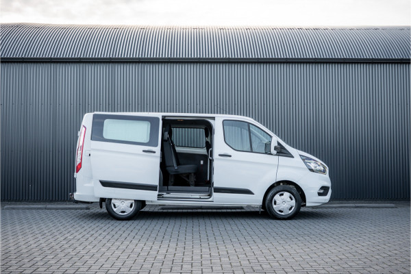 Ford Transit Custom 2.0 EcoBlue L1H1 | DC 6-Zits | LED | Cruise | PDC | Airco | Trekhaak