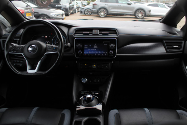 Nissan Leaf e+ Tekna 62 kWh / Trekhaak / 360Camera / Leder / Keyless / 17'' / CarPlay / Dodehoek / DAB / ACC / Stoelverwarming 4x / Warmtepomp